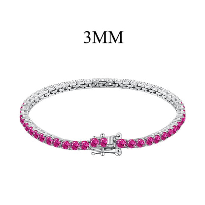 [LUCKY LOVE]Radiant Colorful Round Cut Party Bracelet