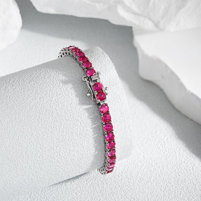 [LUCKY LOVE]Radiant Colorful Round Cut Party Bracelet