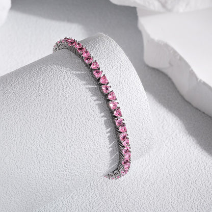 [LUCKY LOVE]Dazzling Romantic Heart Shape Lover Bracelet