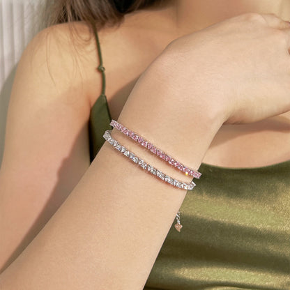 [LUCKY LOVE]Dazzling Romantic Heart Shape Lover Bracelet