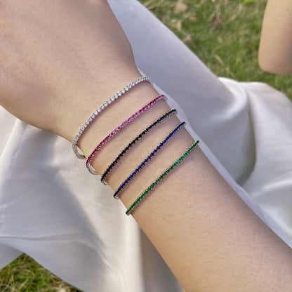 [LUCKY LOVE]Radiant Colorful Round Cut Party Bracelet
