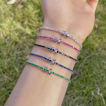 [LUCKY LOVE]Radiant Colorful Round Cut Party Bracelet