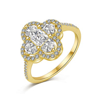 [LUCKY LOVE]Luxurious Eternity Flower Shape Banquet Ring