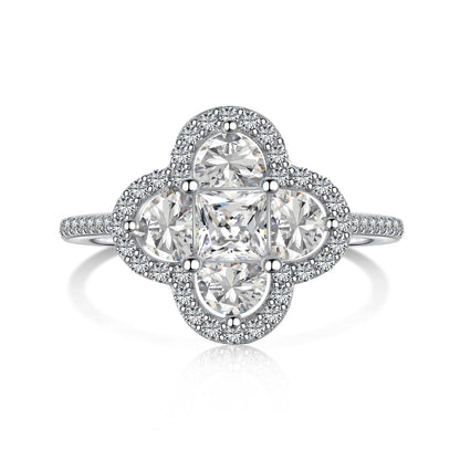 [LUCKY LOVE]Luxurious Eternity Flower Shape Banquet Ring