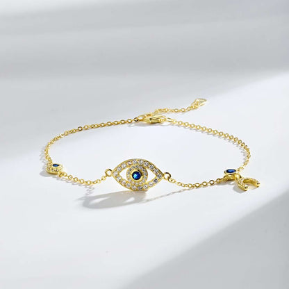 [LUCKY LOVE]Dainty Eye Shape Necklace