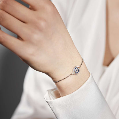 [LUCKY LOVE]Dazzling Eye Shape Necklace