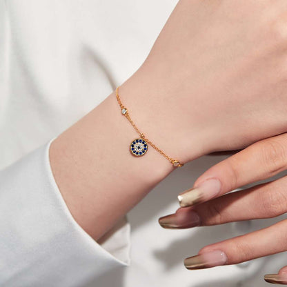 [LUCKY LOVE]Devil's Eye Round Shape Bracelet