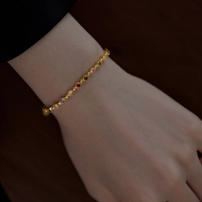 [LUCKY LOVE]Sparkling Exquisite Round Cut Party Bracelet
