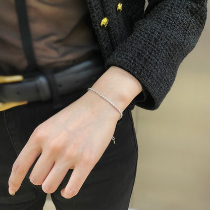 [LUCKY LOVE]Elegant Emerald Cut Daily Bracelet