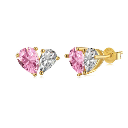 [LUCKY LOVE]Dazzling Elegant Heart Cut Lover Earrings