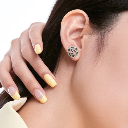 [LUCKY LOVE]Exquisite Flower Shape Daily Earrings