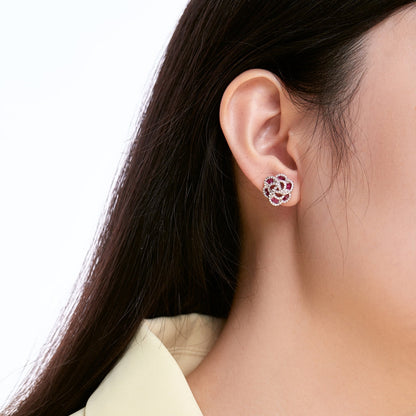 [LUCKY LOVE]Exquisite Flower Shape Daily Earrings