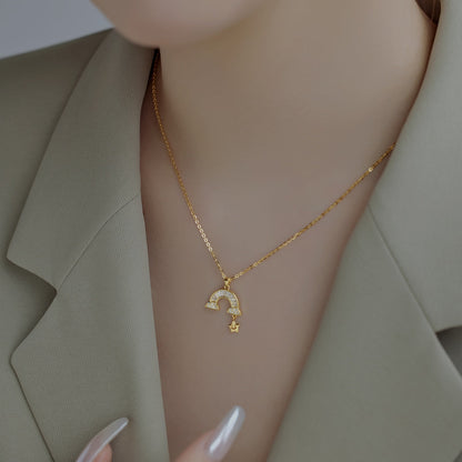 [LUCKY LOVE]Unique Rainbow Star Necklace