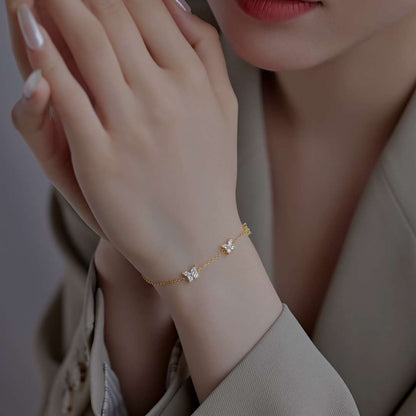 [LUCKY LOVE]Radiant Butterfly Shape Necklace