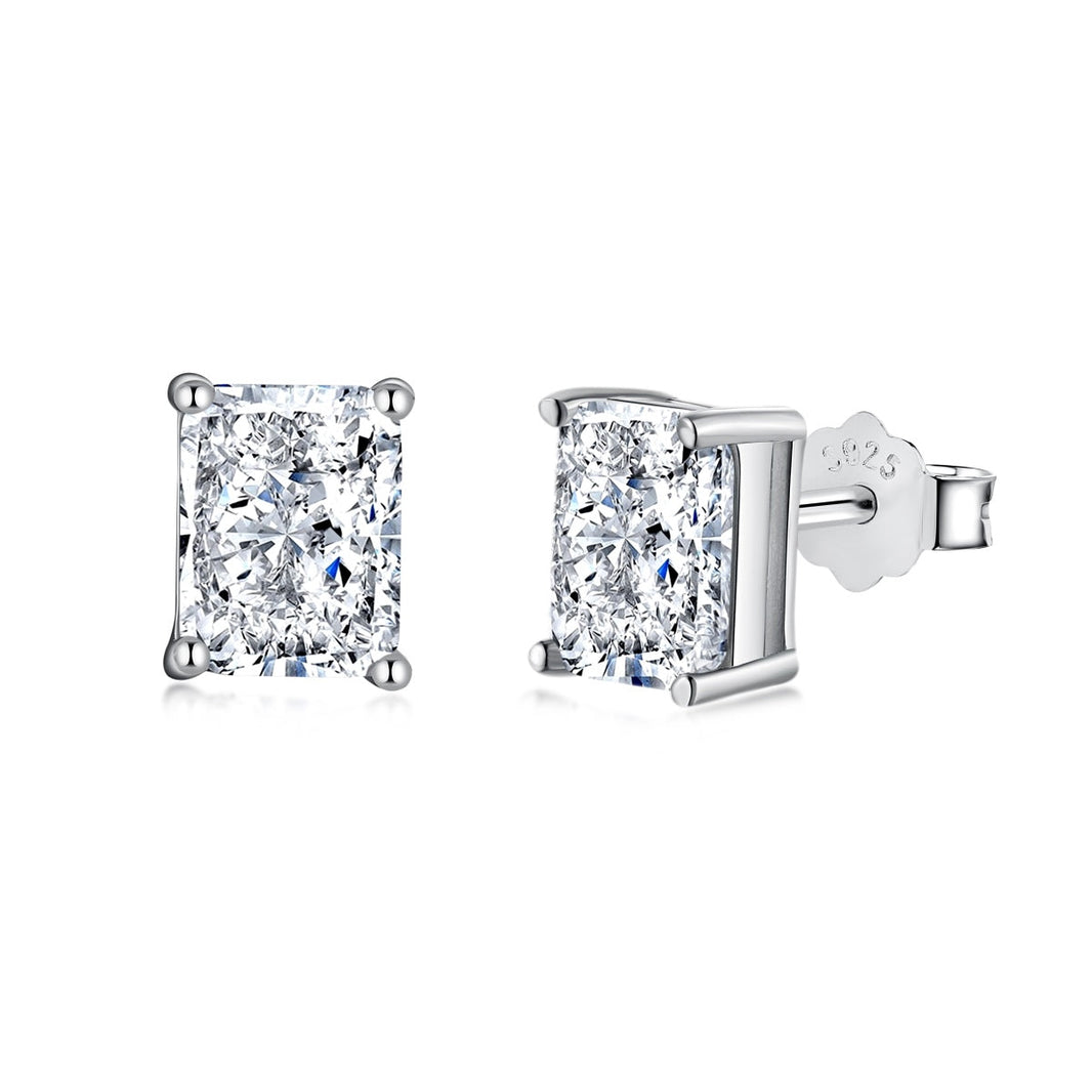 [LUCKY LOVE]Radiant Luxurious Princess Cut Daily Earrings