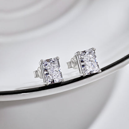 [LUCKY LOVE]Radiant Luxurious Princess Cut Daily Earrings