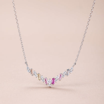 [LUCKY LOVE]Dazzling Rainbow Necklace