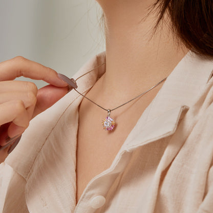 [LUCKY LOVE]Charming Flower Colorful Necklace