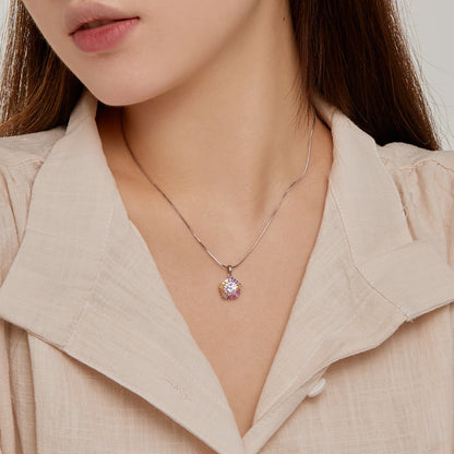 [LUCKY LOVE]Charming Flower Colorful Necklace