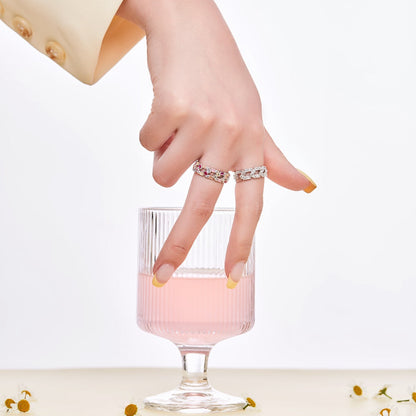 [LUCKY LOVE]Sparkling Vibrant Emerald Cut Daily Ring