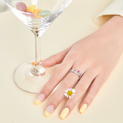 [LUCKY LOVE]Sparkling Vibrant Emerald Cut Daily Ring