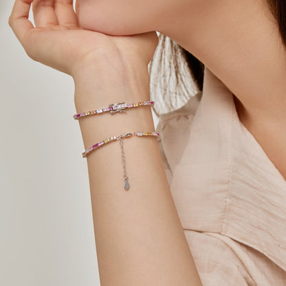 [LUCKY LOVE]Delicate Romantic Heart Shape Lover Bracelet