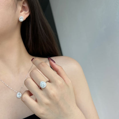 [LUCKY LOVE]Delicate Gorgeous Pear Cut Daily Earrings