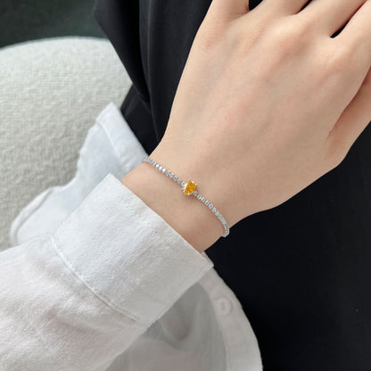 [LUCKY LOVE]0.75 Carat Exquisite Oval Cut Daily Bracelet
