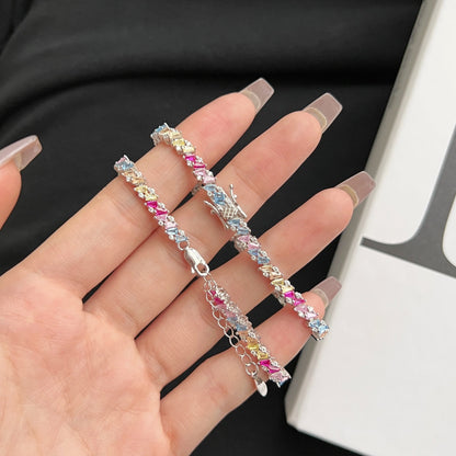 [LUCKY LOVE]Ornate Sparkling Multi Cut Party Bracelet