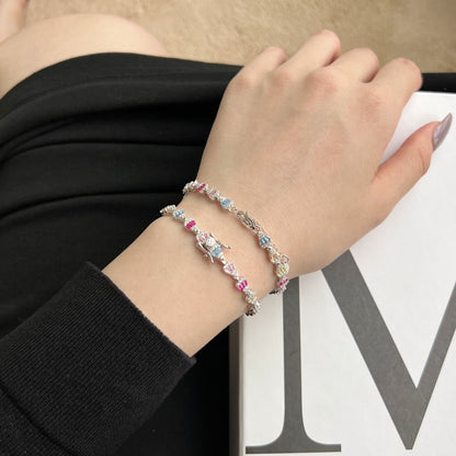 [LUCKY LOVE]Radiant Water Drop Shape Daily Bracelet