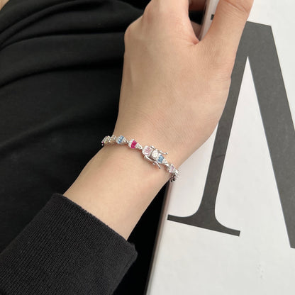[LUCKY LOVE]Radiant Water Drop Shape Daily Bracelet