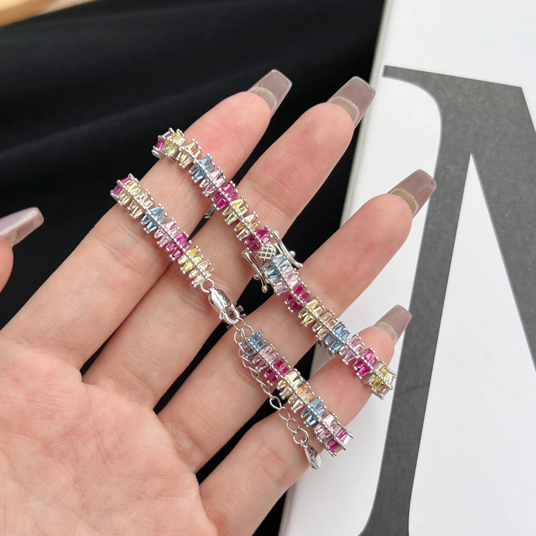 [LUCKY LOVE]Sparkling Exquisite Multi Cut Party Bracelet