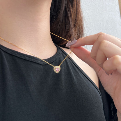 [LUCKY LOVE]Exquisite Heart Shape Necklace
