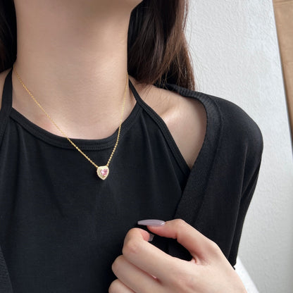 [LUCKY LOVE]Exquisite Heart Shape Necklace