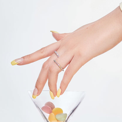 [LUCKY LOVE]Dainty Ebullient Round Cut Daily Ring