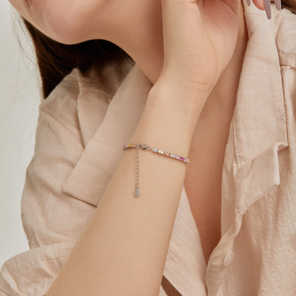 [LUCKY LOVE]Delicate Romantic Heart Shape Lover Bracelet