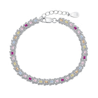 [LUCKY LOVE]Delicate Colorful Multi Cut Daily Bracelet