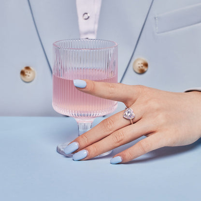 [LUCKY LOVE]Delicate Ebullient Heart Shape Wedding Ring