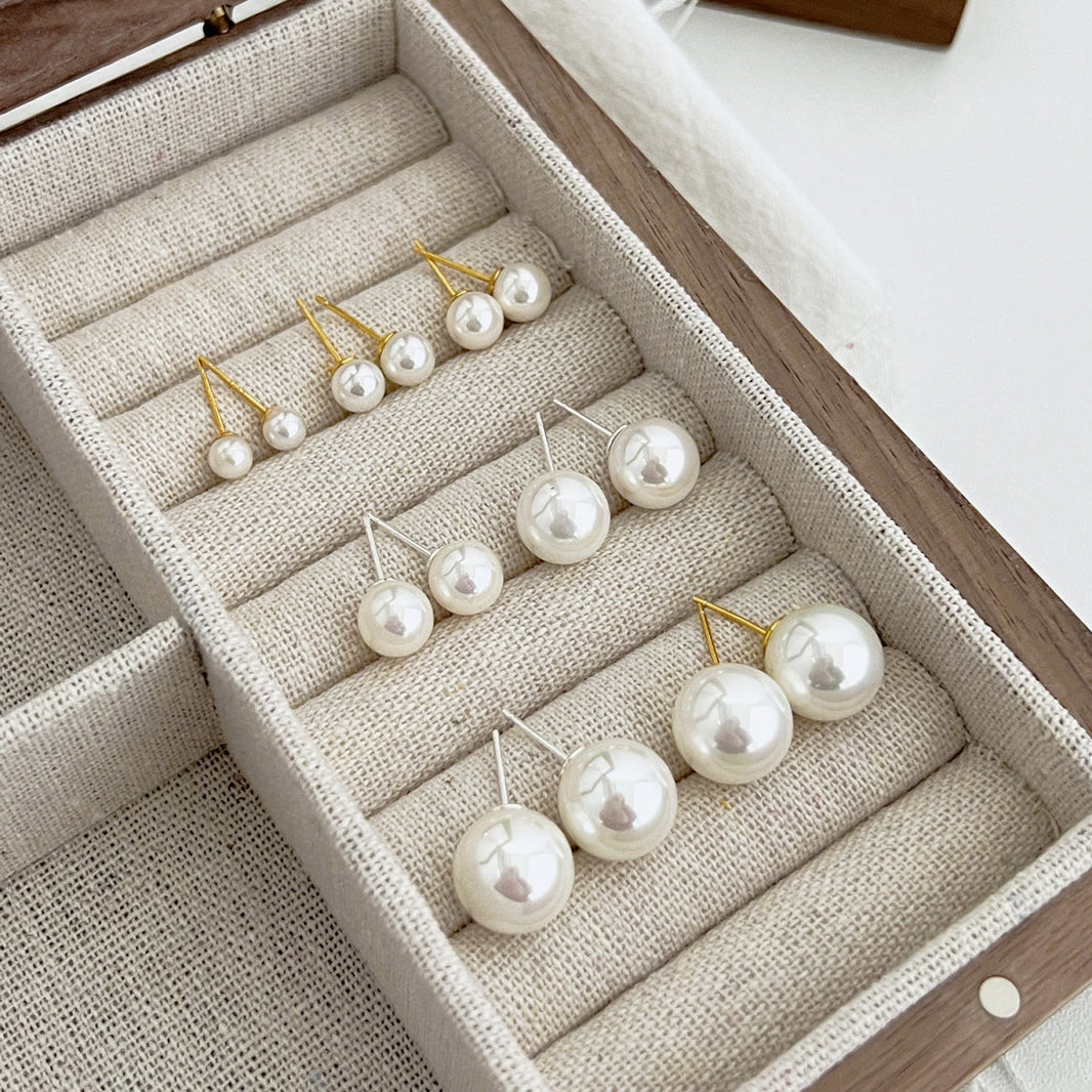 [LUCKY LOVE]Delicate Pearl Earrings