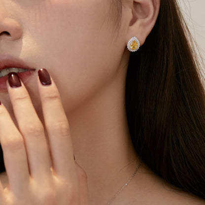 [LUCKY LOVE]Delicate Gorgeous Pear Cut Daily Earrings