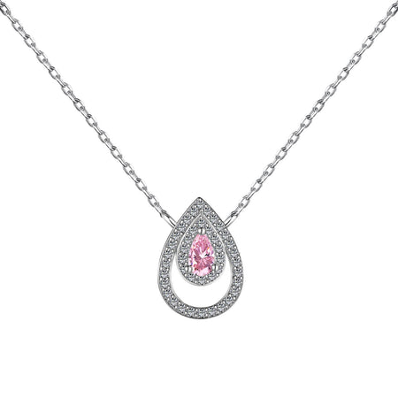 [LUCKY LOVE]Sparkling Pear Cut Necklace