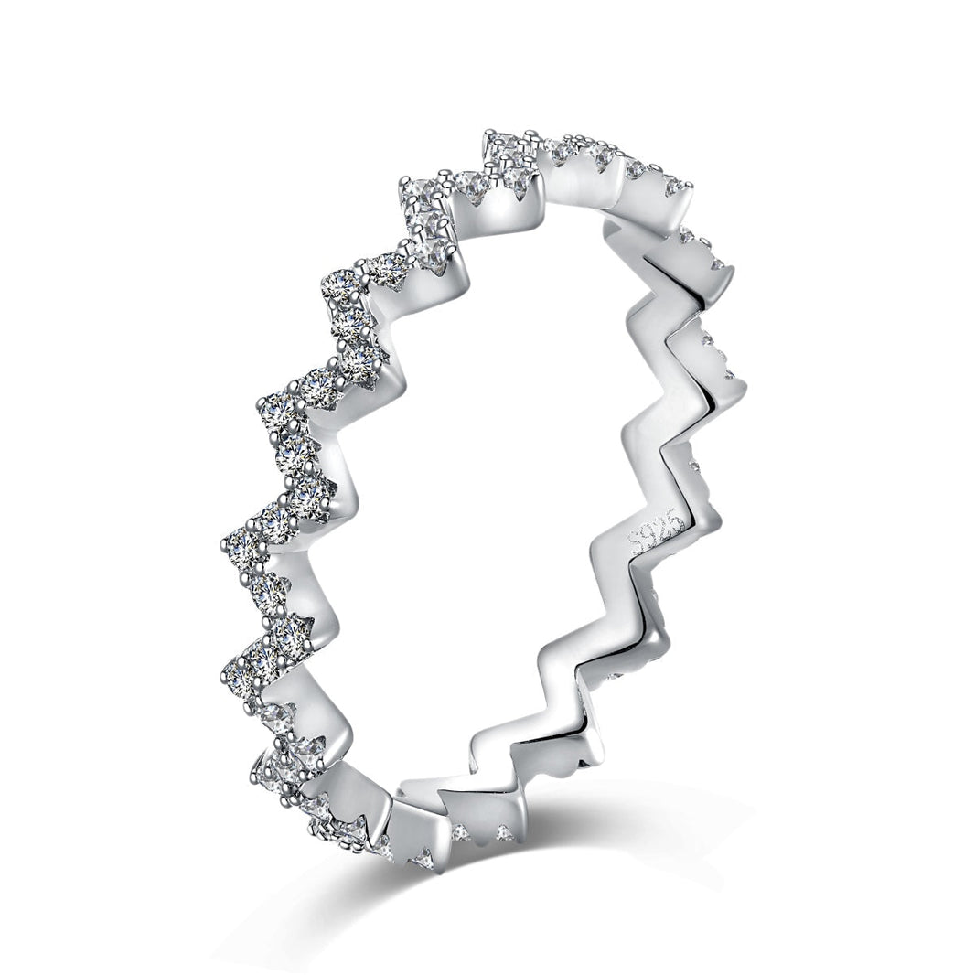 [LUCKY LOVE]Delicate Enchanting Wave Shape Daily Ring