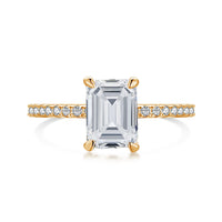 [LUCKY LOVE]2.0 Carat Scintillating Ornate Radiant Cut Party Ring