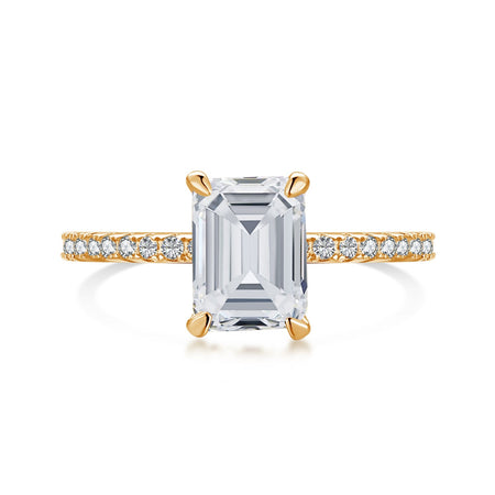 [LUCKY LOVE]2.0 Carat Scintillating Ornate Radiant Cut Party Ring