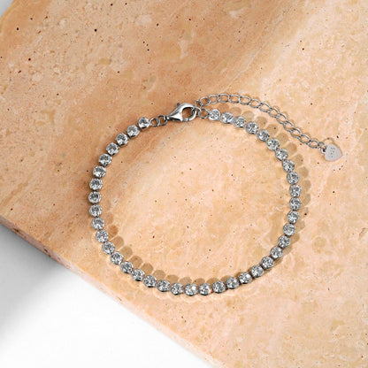 [LUCKY LOVE]Dazzling Sparkling Round Cut Daily Bracelet