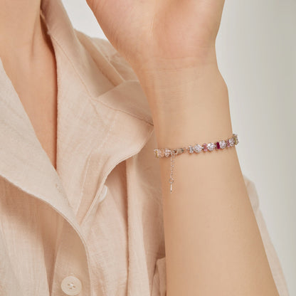 [LUCKY LOVE]Radiant Colorful Round Shape Daily Bracelet