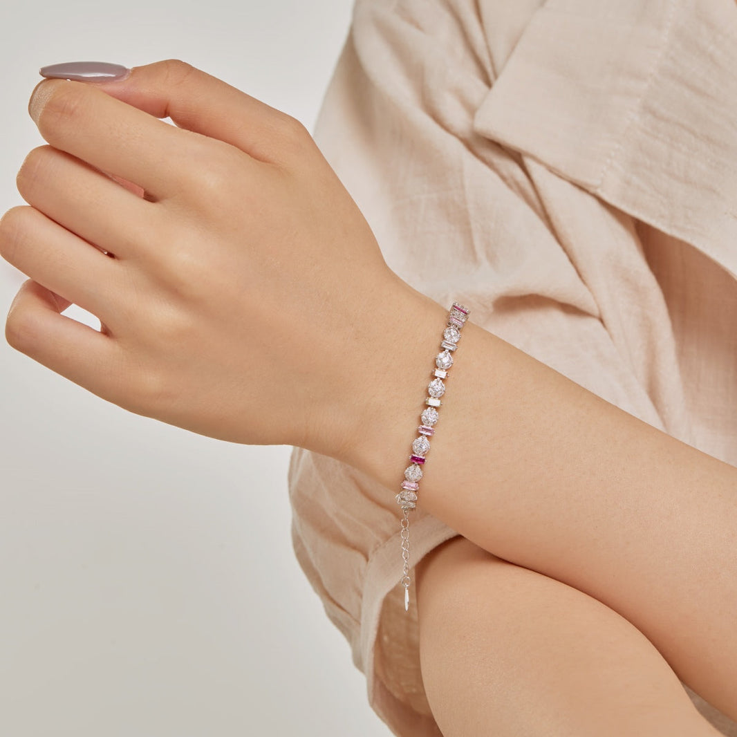 [LUCKY LOVE]Radiant Colorful Round Shape Daily Bracelet