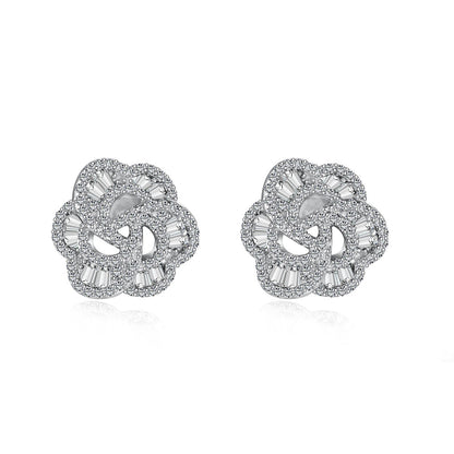 [LUCKY LOVE]Exquisite Flower Shape Daily Earrings