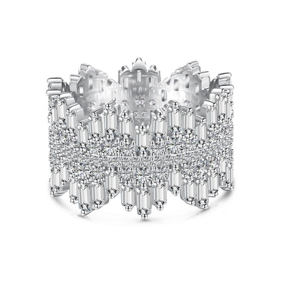 [LUCKY LOVE]Luxurious Colorful Radiant Cut Daily Ring