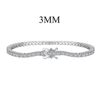 [LUCKY LOVE]Dainty Charming Round Cut Tennis Bracelet
